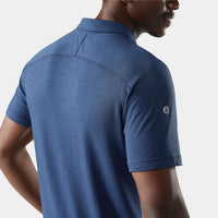SMARTWOOL Men's Active Mesh Polo - Nightfall Blue-Deep Navy
