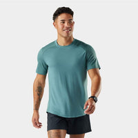 SMARTWOOL Men's Active Mesh Short Sleeve - Dusty Teal
