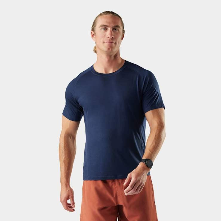 SMARTWOOL Men's Active Ultralite Short Sleeve - Deep Navy