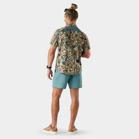 SMARTWOOL Men's Everyday Short Sleeve Button Down - Multi Floral Party