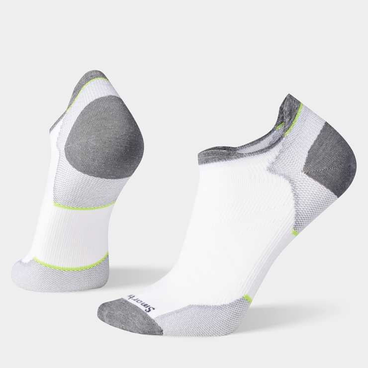 SMARTWOOL Unisex Run Low Ankle Socks - White