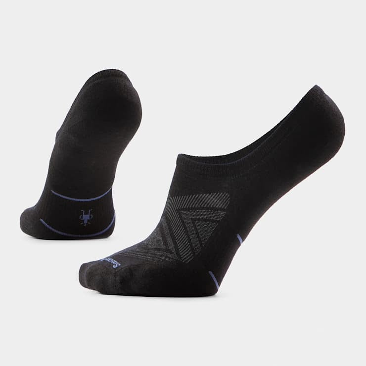 SMARTWOOL Unisex Run No Show Socks - Black