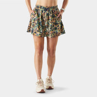 SMARTWOOL Women's Active Lined Skirt - Multi Floral Party