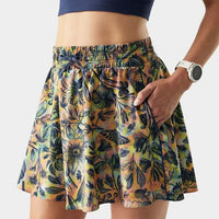 SMARTWOOL Women's Active Lined Skirt - Multi Floral Party