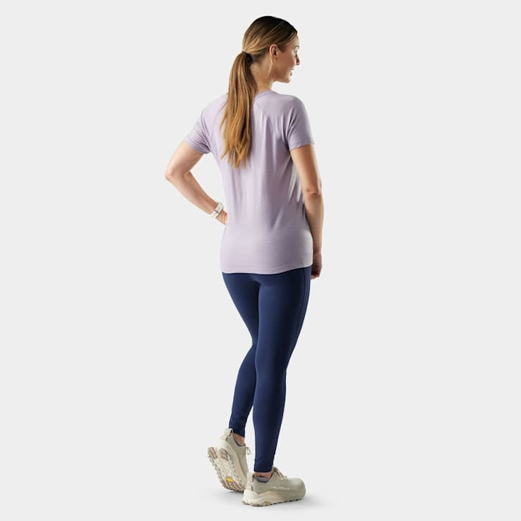 SMARTWOOL Women's Active Ultralite Short Sleeve - Purple Storm