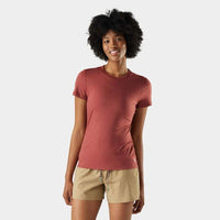 SMARTWOOL Women's Merino Short Sleeve Tee - Burnt Sienna