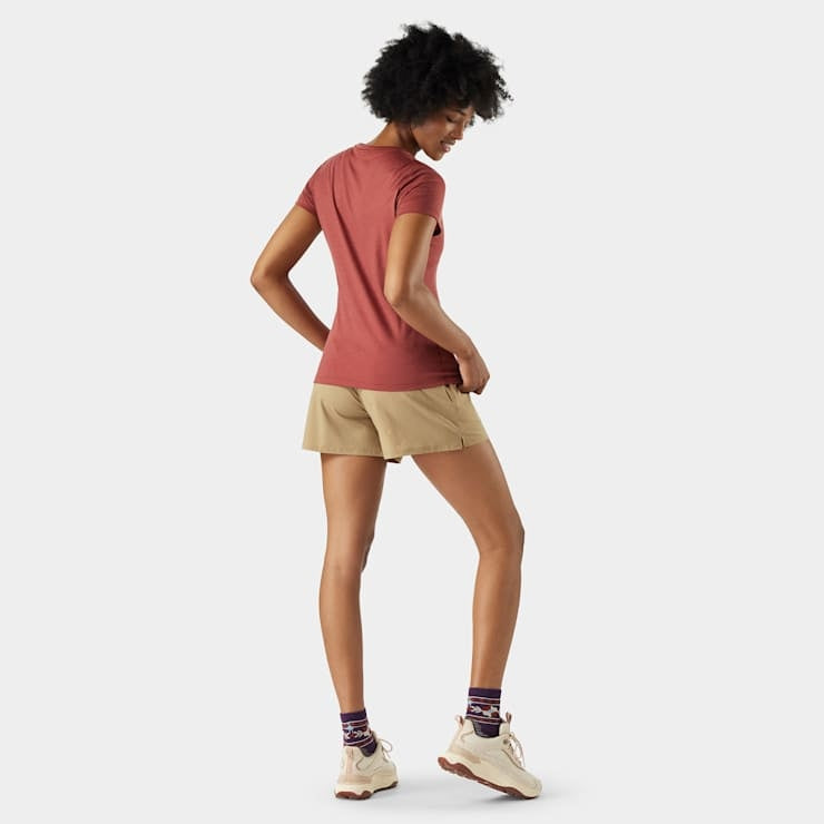 SMARTWOOL Women's Merino Short Sleeve Tee - Burnt Sienna