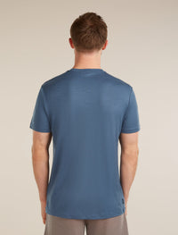 ICEBREAKER Men's Merino 150 Tech Lite Short Sleeve Tee Elevation Line - Dawn