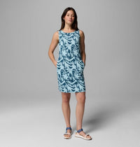 COLUMBIA Women's Chill River™ Printed Dress - Everblue, Botaniflage Tonal