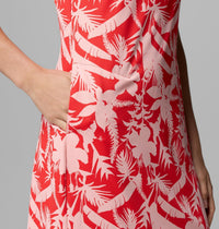 COLUMBIA Women's Chill River™ Printed Dress - Poppy Red, Botaniflage Tonal
