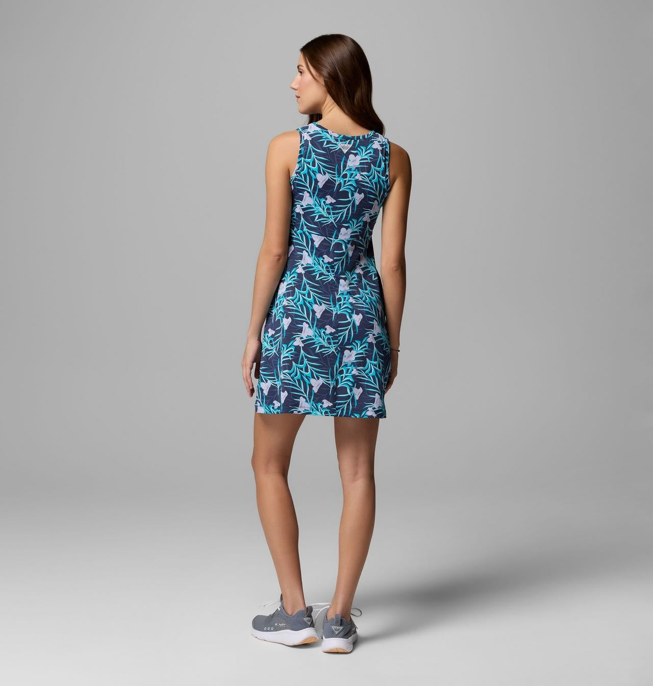COLUMBIA Women's PFG Freezer™ Tank Dress - Nocturnal Twilight Sunflora