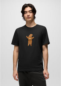 PRANA Men's Bear Squeeze Journeyman Short Sleeve Graphic Tee - Black