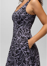 PRANA Women's Corrinne Short Dress - Taro Seaweed