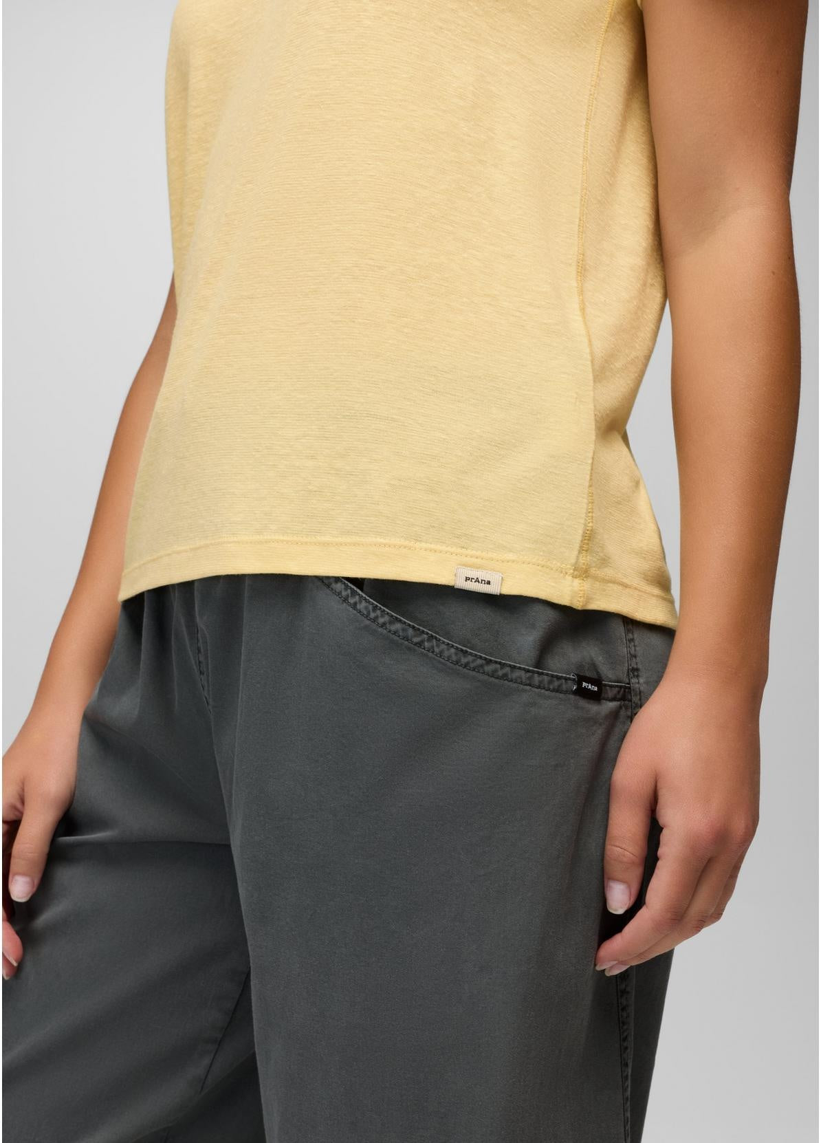 PRANA Women's Cozy Up Short Sleeve Crew - Vanilla Bean