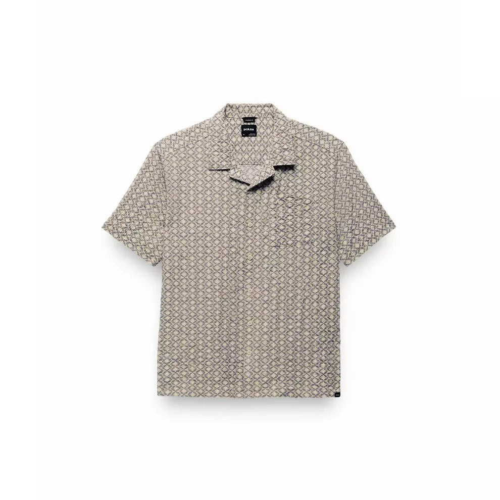 PRANA Men's Road's End Short Sleeve Shirt - Beach Pebble