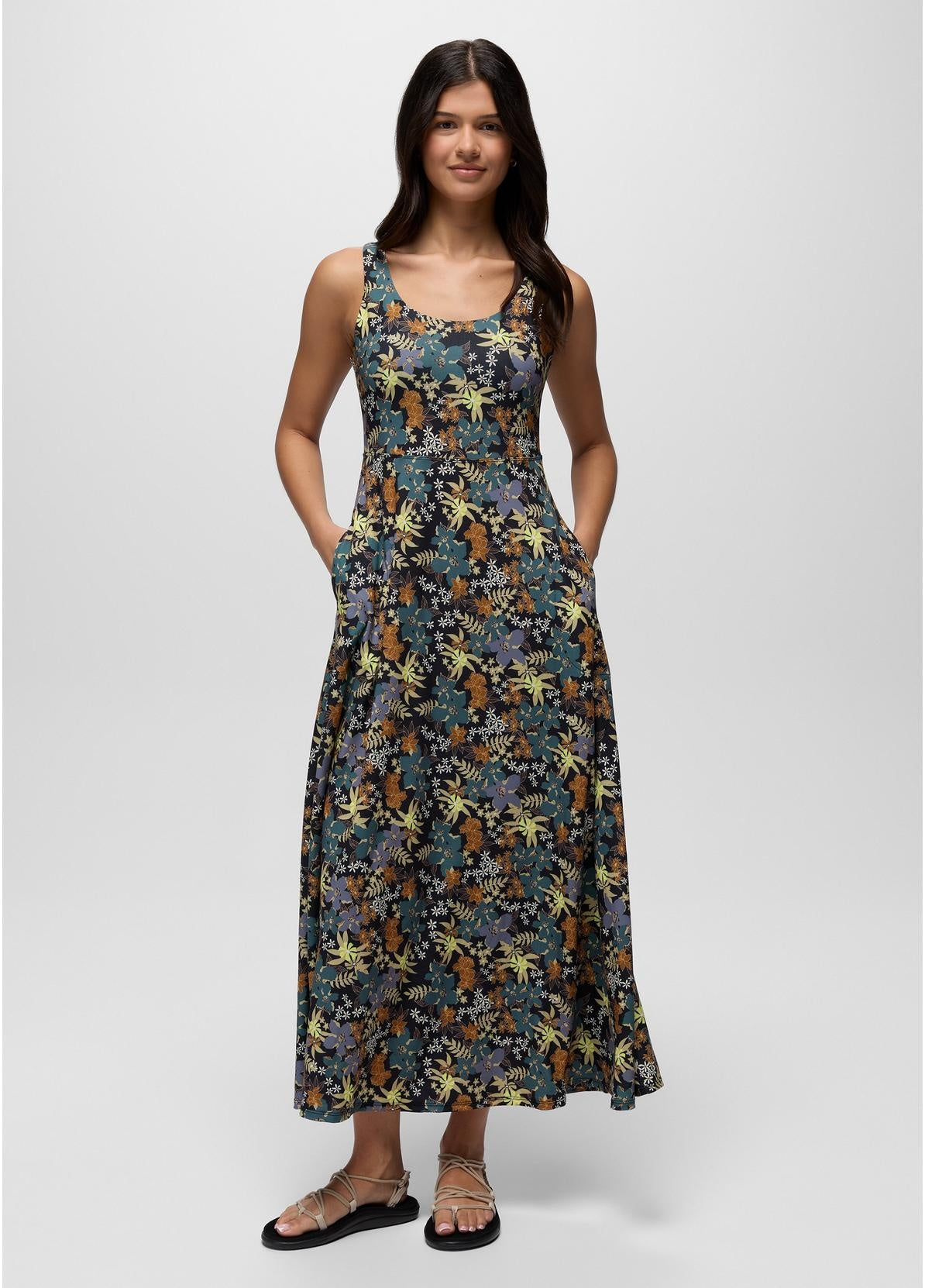 PRANA Women's Corrinne Maxi Dress - Black Summer Nights
