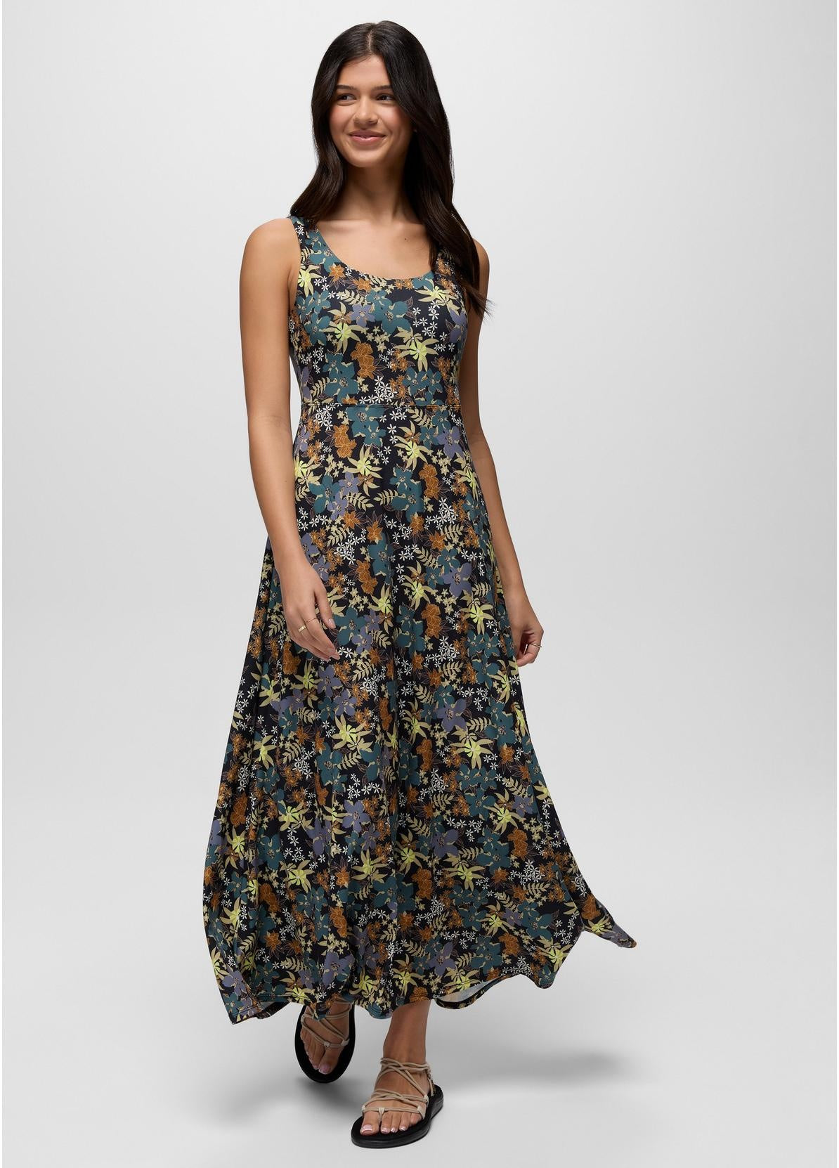 PRANA Women's Corrinne Maxi Dress - Black Summer Nights