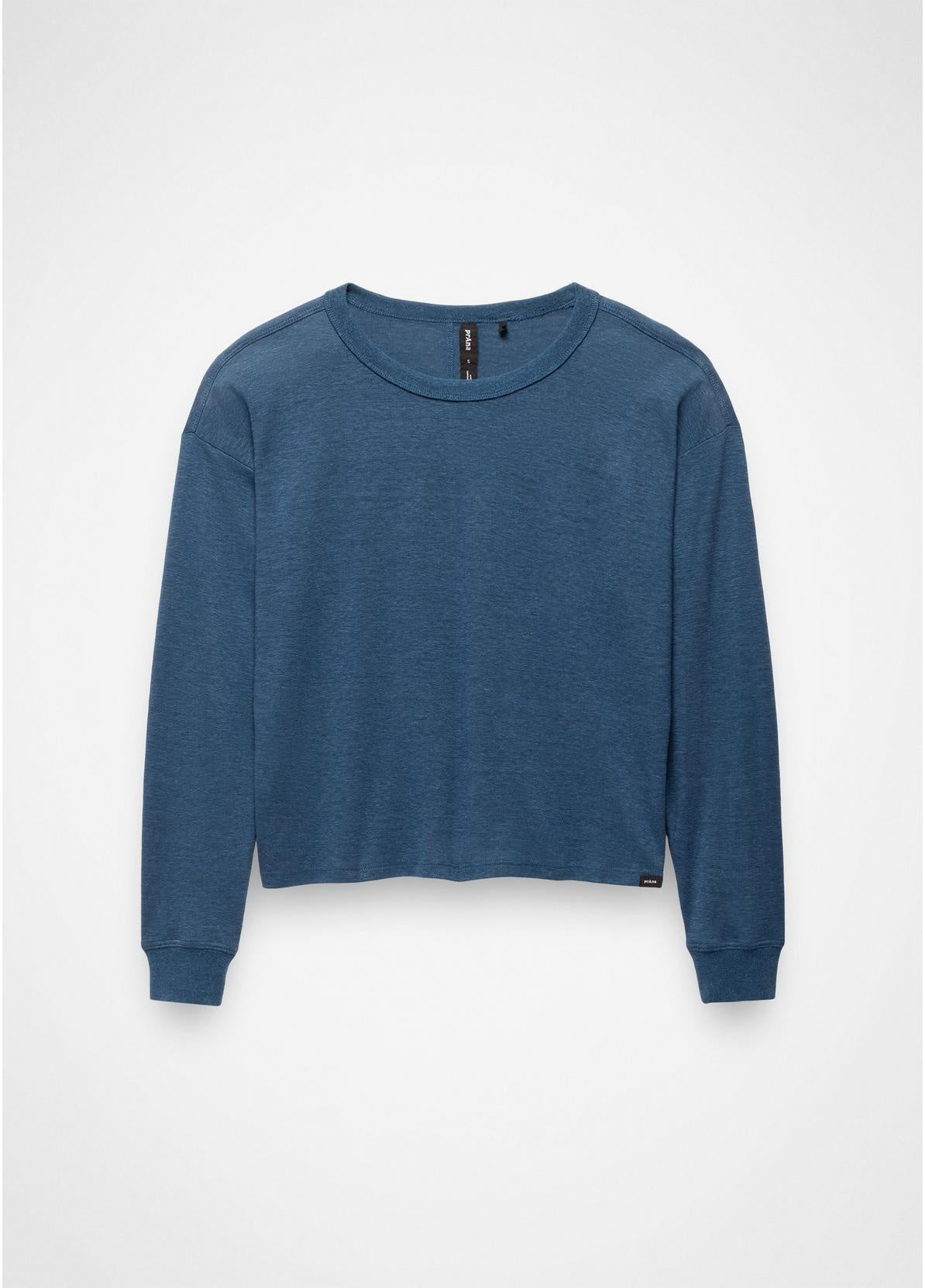 PRANA Women's Cozy Up Long Sleeve Crew - Bluff Blue