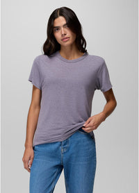 PRANA Women's Cozy Up Short Sleeve Crew - Taro