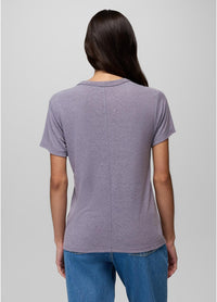 PRANA Women's Cozy Up Short Sleeve Crew - Taro