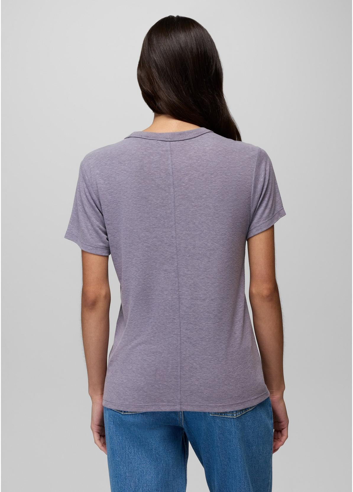 PRANA Women's Cozy Up Short Sleeve Crew - Taro