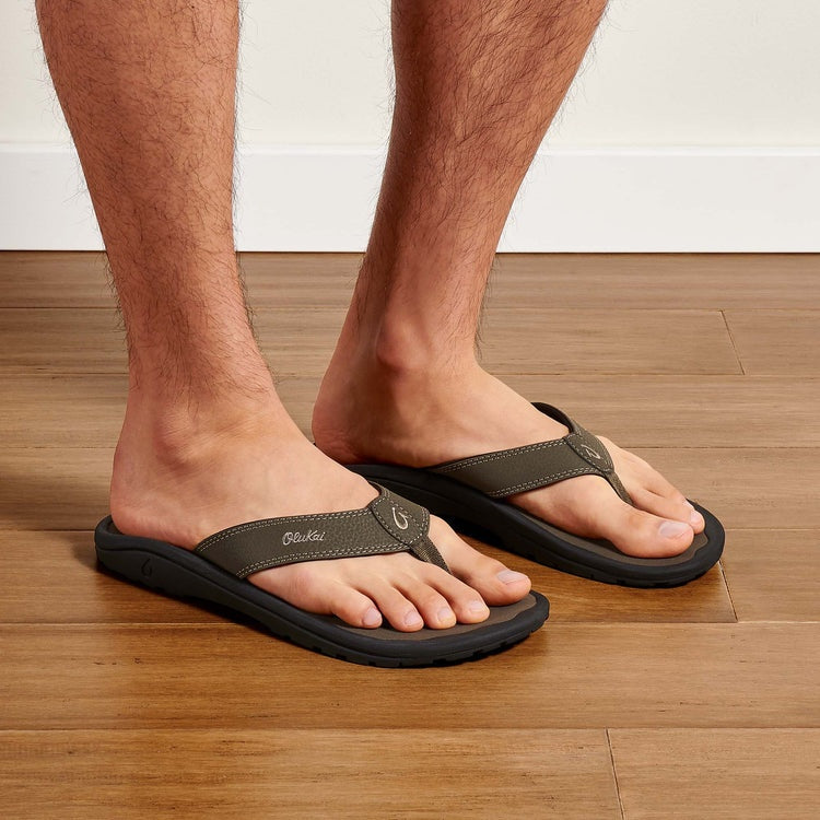 OLUKAI Men's 'Ohana - Black/Dark Shadow