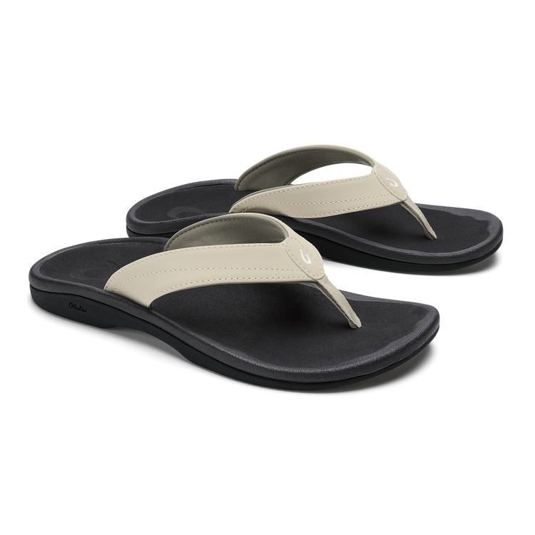 OLUKAI Women's 'Ohana - Ecru/Black