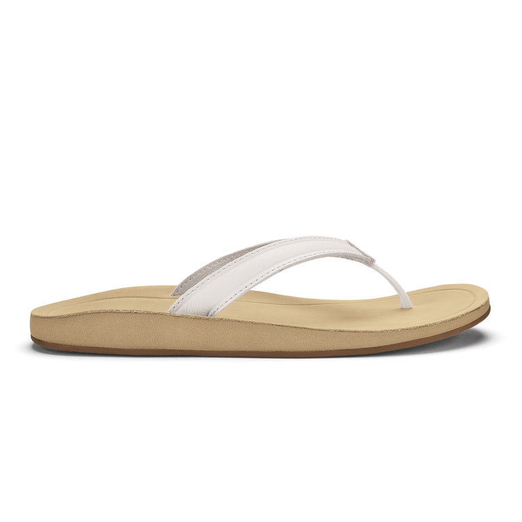 OLUKAI Women's Southshore - Bright White/Warm Sand