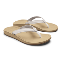 OLUKAI Women's Southshore - Bright White/Warm Sand