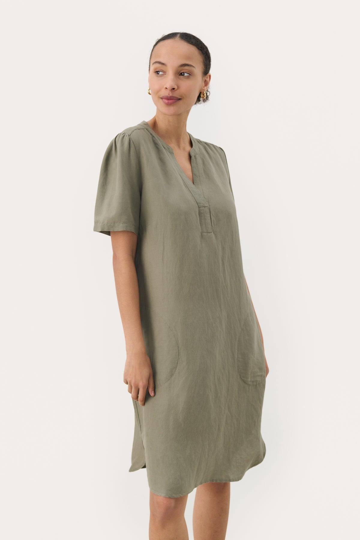 PART TWO AminasePW Dress - Vetiver
