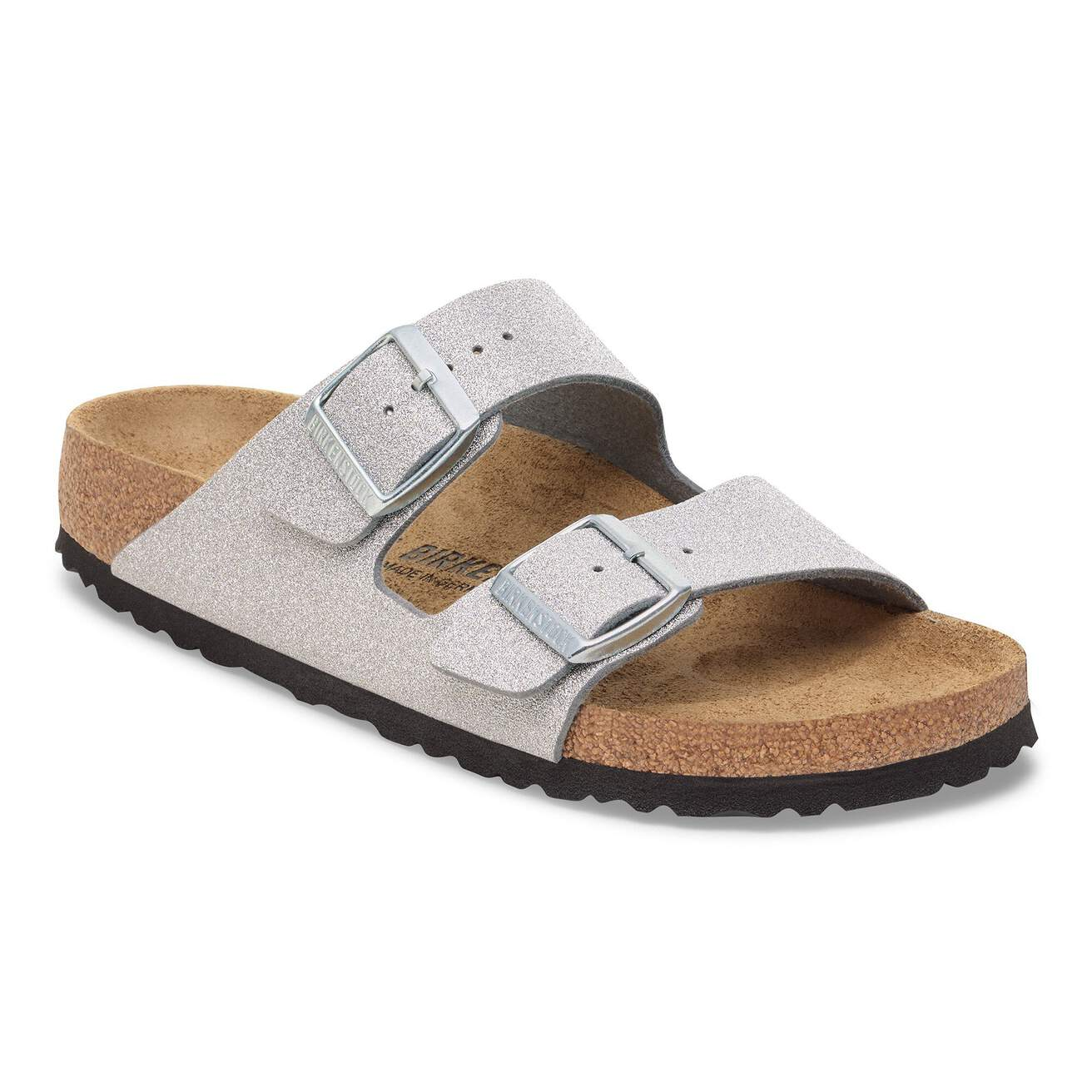 BIRKENSTOCK Arizona Synthetics - Shiny Glitter Silver