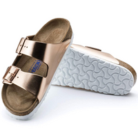BIRKENSTOCK Arizona Soft Footbed Metallic Copper