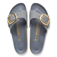 BIRKENSTOCK Madrid Big Buckle Oiled Leather - Basalt Gray