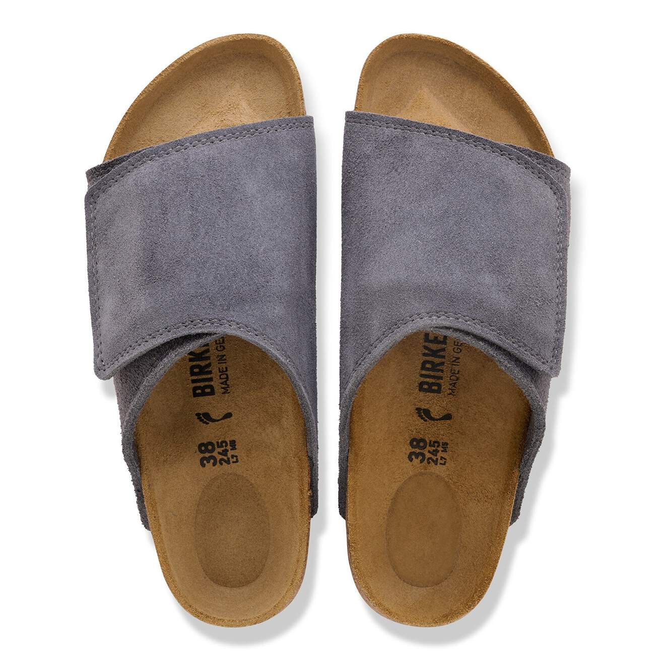 BIRKENSTOCK Solana Suede Leather - Charcoal