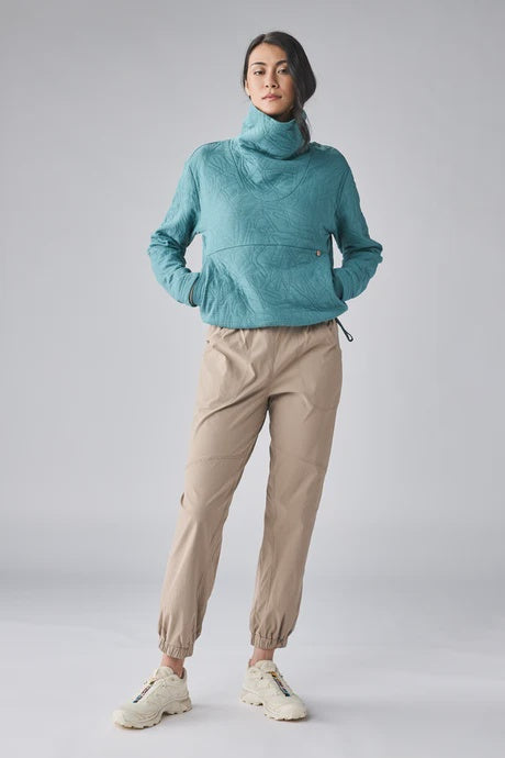 INDYEVA Relevo Cowl Sweater - Lake