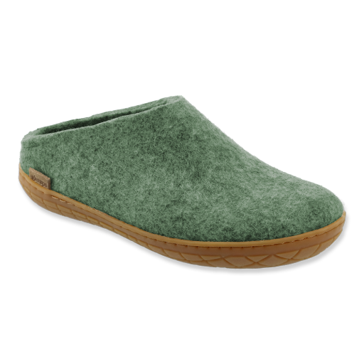 GLERUPS Rubber Sole Slip On - Moss