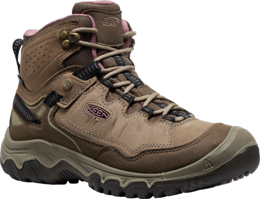 KEEN Women's Targhee IV Mid Waterproof - Brindle/Nostalgia Rose