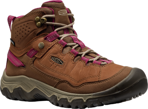 KEEN Women's Targhee IV Waterproof Mid Boot - Bison/Beaujolais