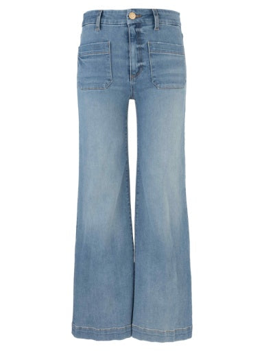 KUT DENIM Meg High Rise - Wide Leg With Patch Pocket - Totally wash