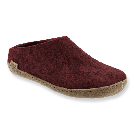 GLERUPS Leather Sole Slip On - Beet