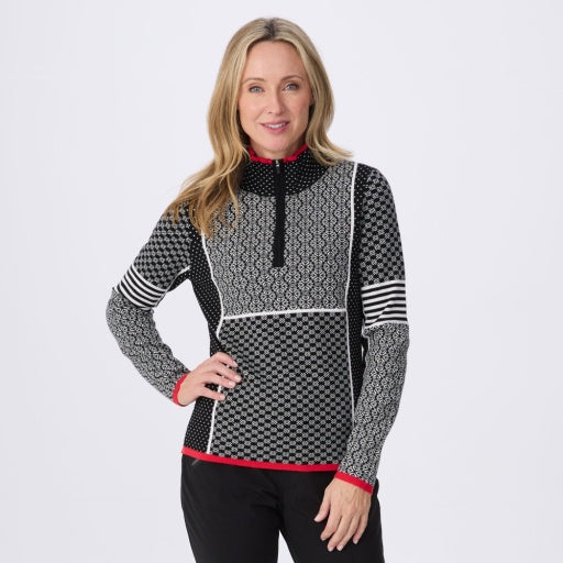 KRIMSON KLOVER Pow Zip Neck - Black