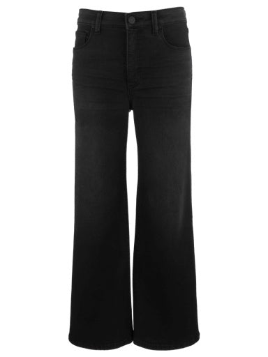 KUT Meg Twill High Rise Wide Leg - Black