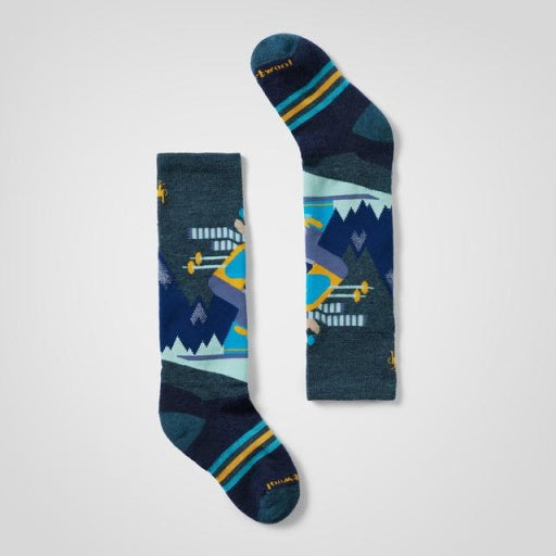 SMARTWOOL - kid's wintersport full cushion mountain moose pattern over the calf socks