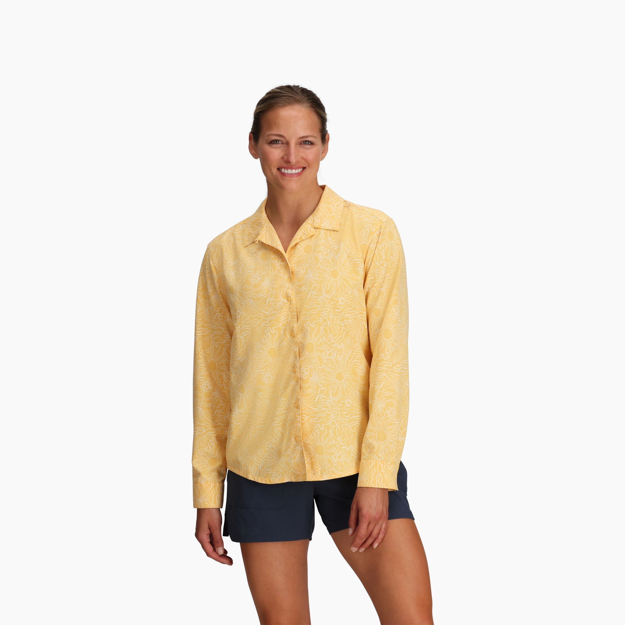 ROYAL ROBBINS Women's Salathe Long Sleeve Sun Shirt - Sunbeam Solar