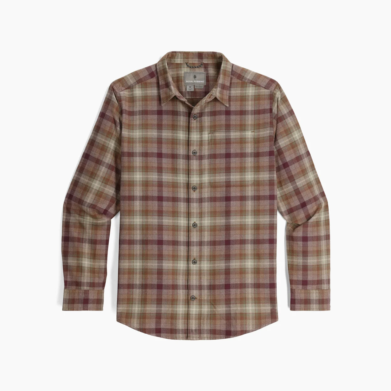 Royal Robbins Men's Lieback Organic Cotton Flannel Long Sleeved Shirt
