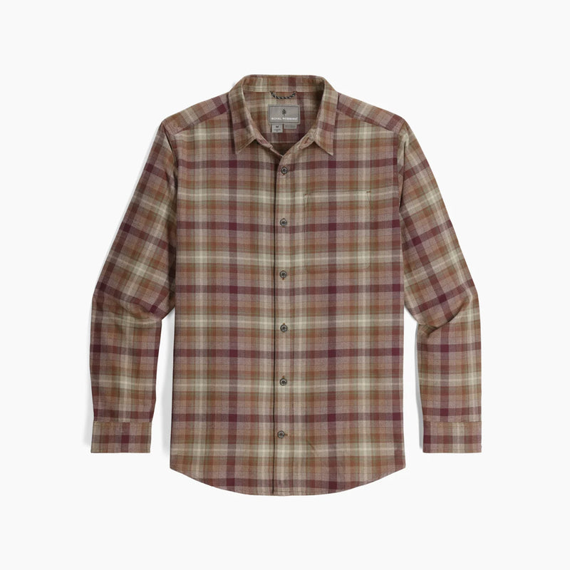 Royal Robbins Men's Lieback Organic Cotton Flannel Long Sleeved Shirt