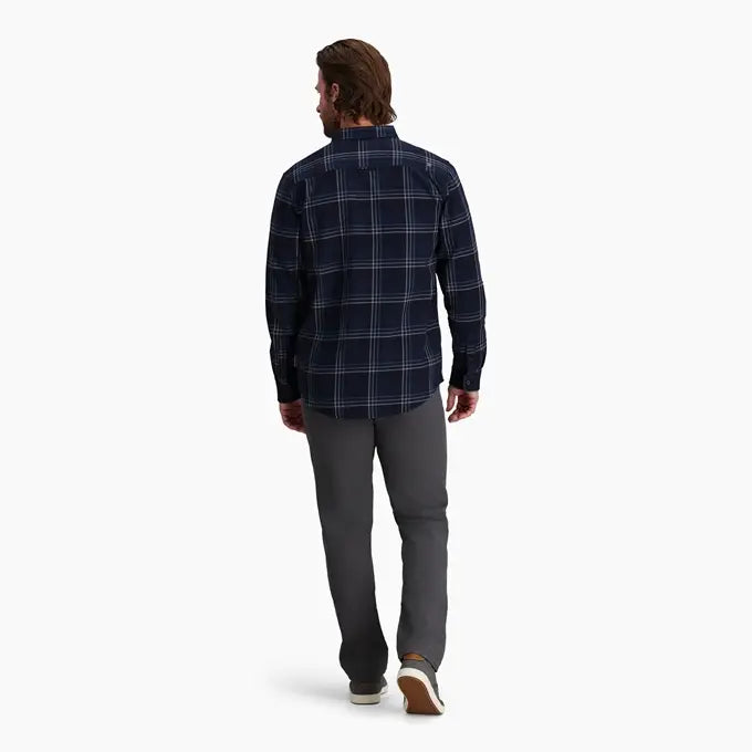 M's Lieback Organic Cotton Plaid - Naval Timber Cove