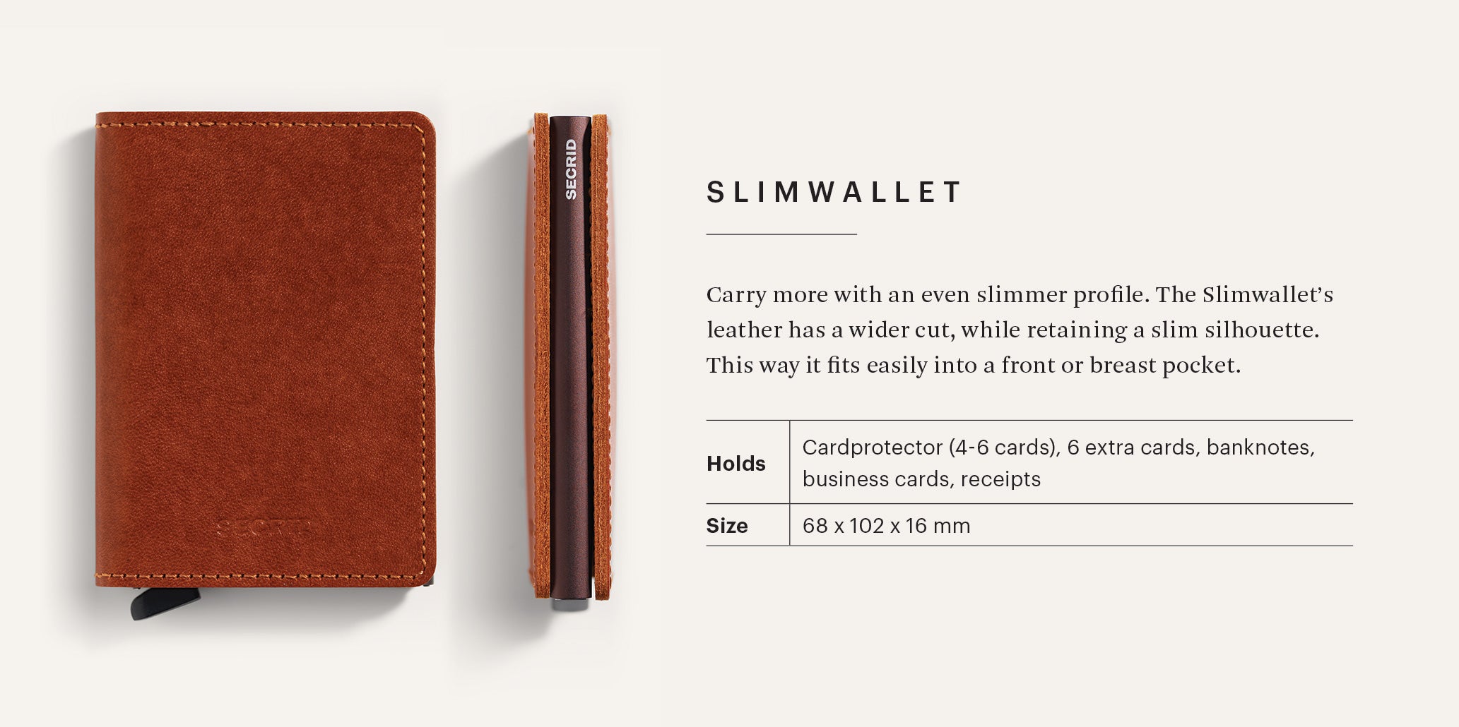 SECRID Slimwallet - Original Grey