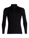 Icebreaker -Men's 260 Tech Long Sleeve Half Zip Top - Black