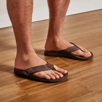 Olukai Tuahine Sandals - Dark Wood